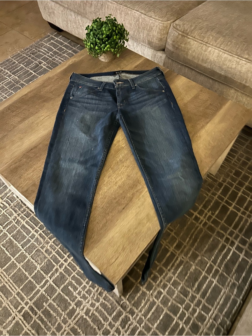 Hudson Jeans Women’s Straight Leg in Deep Indigo Wash